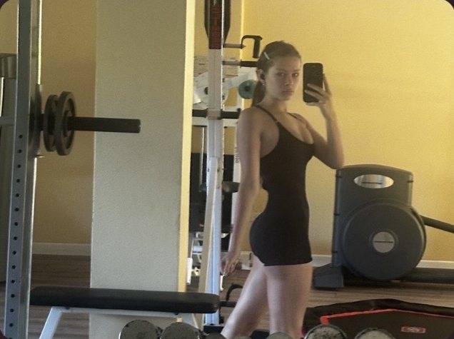 Calisthenics training in a home gym